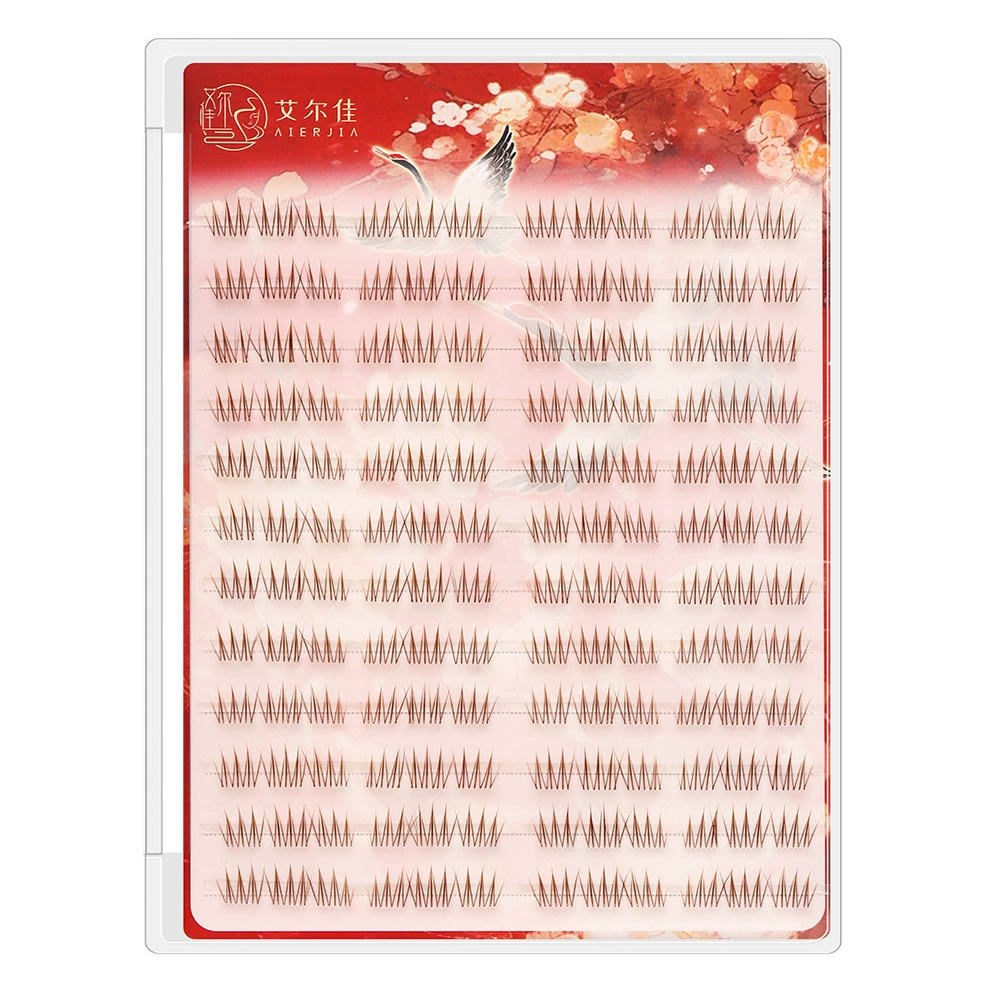 Large-capacity Korean style short girl group ACE brown idol with clear roots for daily natural false eyelashes single cluster lazy