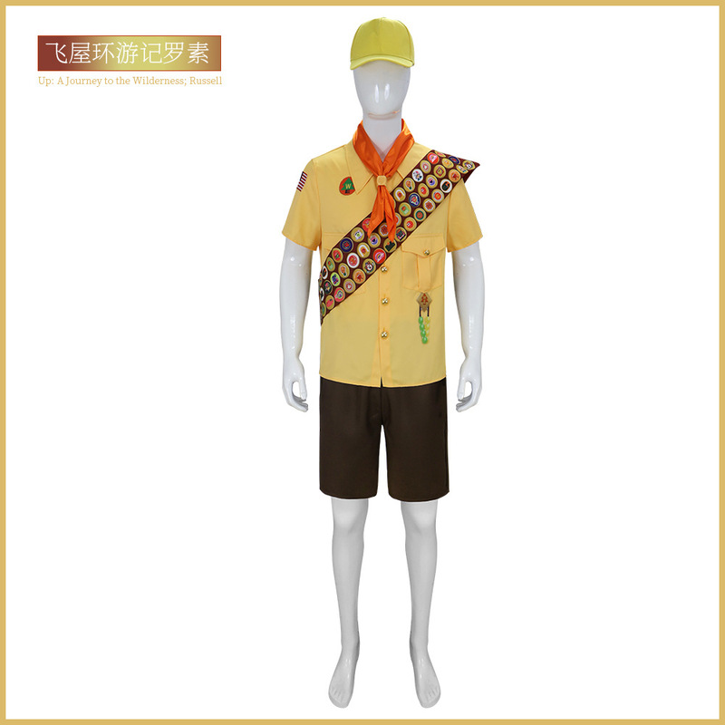 Ratatouille Little Boy Russell Cos Wilderness Pioneer Halloween Carnival Party Stage Performance Costume