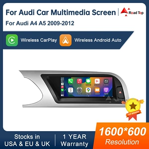 A4 A5 2009-2012 Radio Pleyer üçün 8.9 düymlük Simsiz CarPlay Ekranı