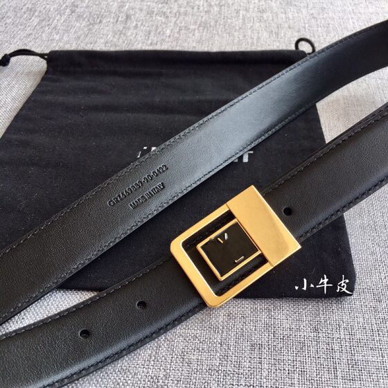 New Y family first layer cowhide women's belt 3.0cm wide letter belt with jeans suit leather poplar forest