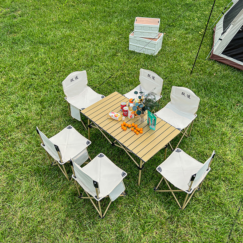 Outdoor barracks folding tables and chairs Lightweight