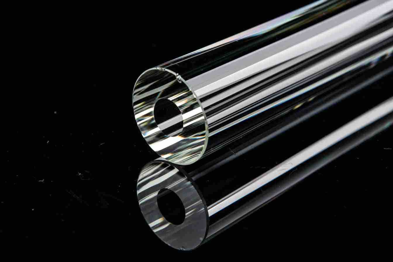 厂家来图来样可做导光超高透明空心圆管玻璃棒水晶条灯饰配件