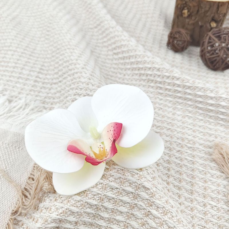 胡蝶蘭の花の頭のかんざしの花のカチューシャの髪飾りの服の靴の装飾の材料の部品のシミュレーションの花の頭の花|undefined