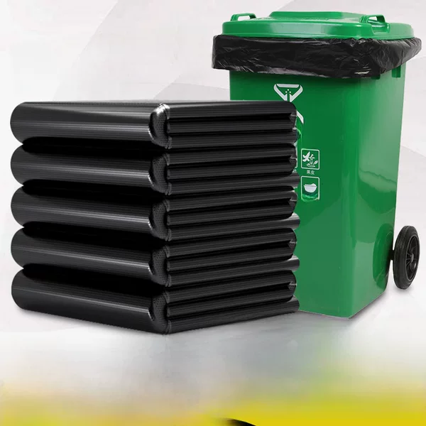 Large Garbage Bag Black Thickeneded Hotel Disposable Commercial Plastic Sanitation Extra Large Wholesale Free Shipping Industrial Use