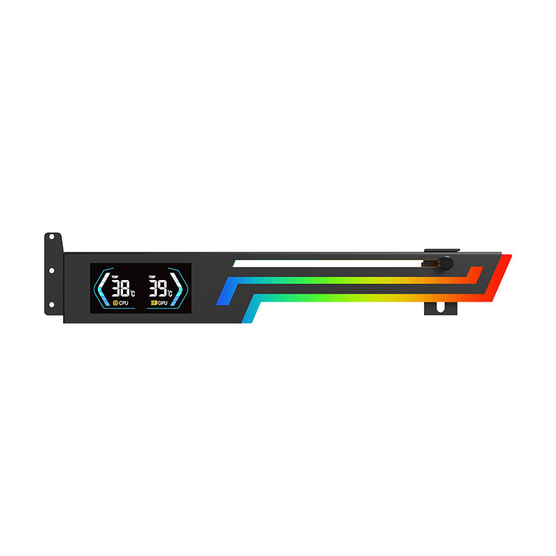 Graphics Card Bracket Argb Sync 0kg Horizontal Installation Panoramic Case Horizontal Graphics Card Bracket Argb Black New Model Graphics Card Bracket Argb Sync 0kg Horizontal Installation Panoramic Case Horizontal Graphics Card Bracket Argb Black New Model