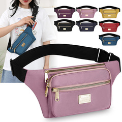 Large Capacity Waist Bag Women Trendy Men Waterproof Oxford Cloth Durable Business Cash Register Coin Phone Crossbody Bag Travel