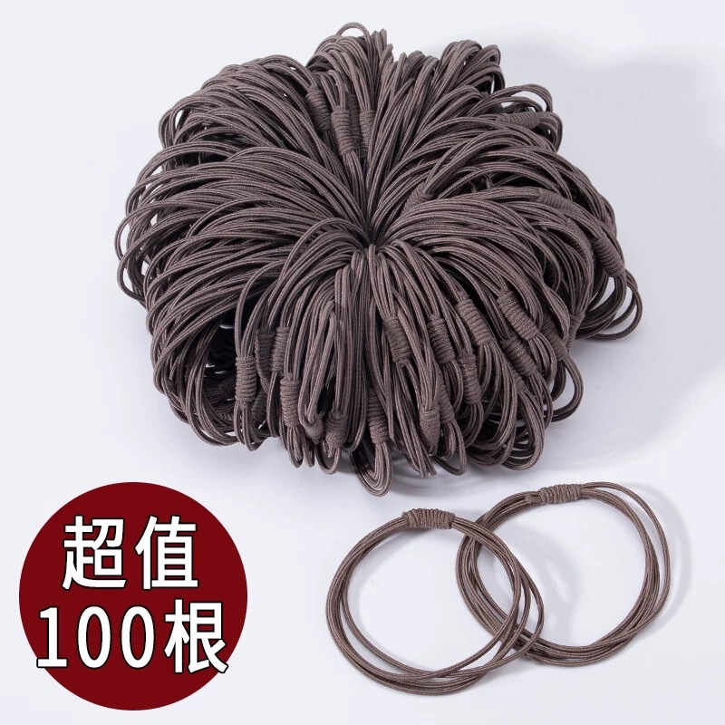 ゴムバンドは高弾性で耐久性があり、髪を傷つけない黒のヘアゴム、ポニーテールヘッドバンド、ヘアロープ、女性用の新しいハイエンドヘアゴムです。|undefined