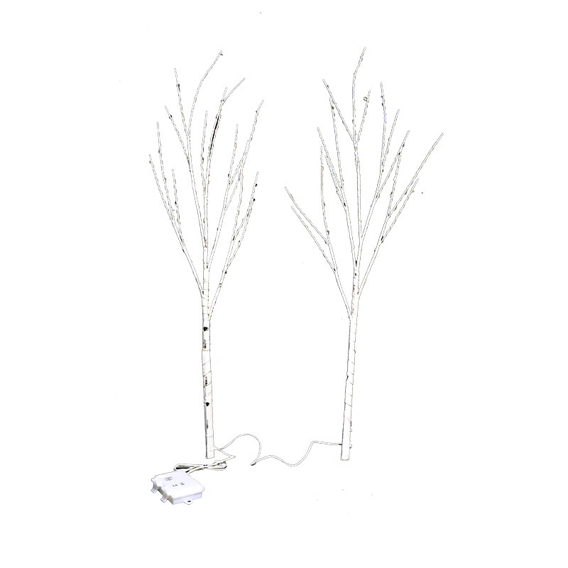 LED-Lichterkette aus Birkenzweigen mit Kupferdraht – Beleuchteter Baum – Kreative Weihnachtsdekoration_voghion.com