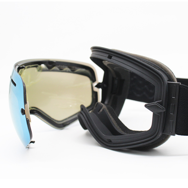 Gafas de esquí esféricas, antivaho impermeables de doble capa, con un amplio campo de visión y una visibilidad mejorada para deportes al aire libre._voghion.com