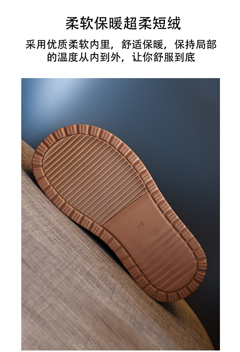 Giày boot nữ cổ cao tăng chiều cao đế dày lót nhung giữ ấm mùa đông — Màu đen chi tiết 12