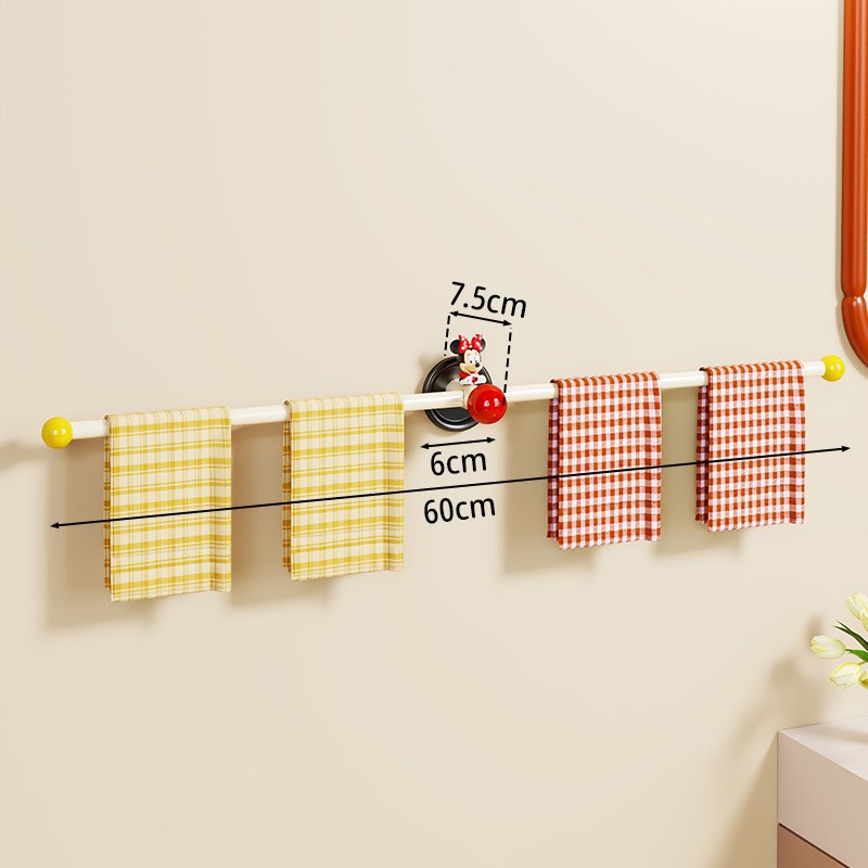 Toallero de Pared de Acero al Carbono Sin Perforación para Baño image 12