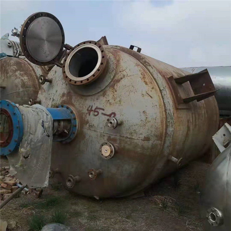 二手钛反应釜10吨钛材质反应釜化工物料搅拌釜