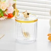 Transparent open seasoning jar with spoon × 1 star top bead