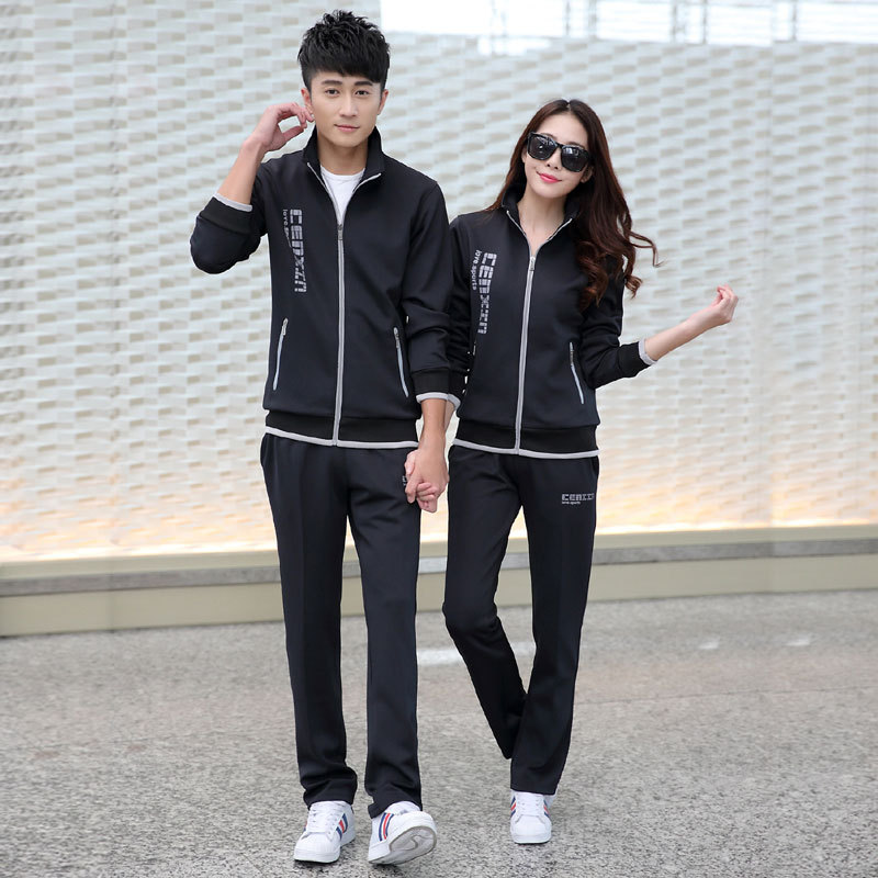 Autumn fashionable set for men and women