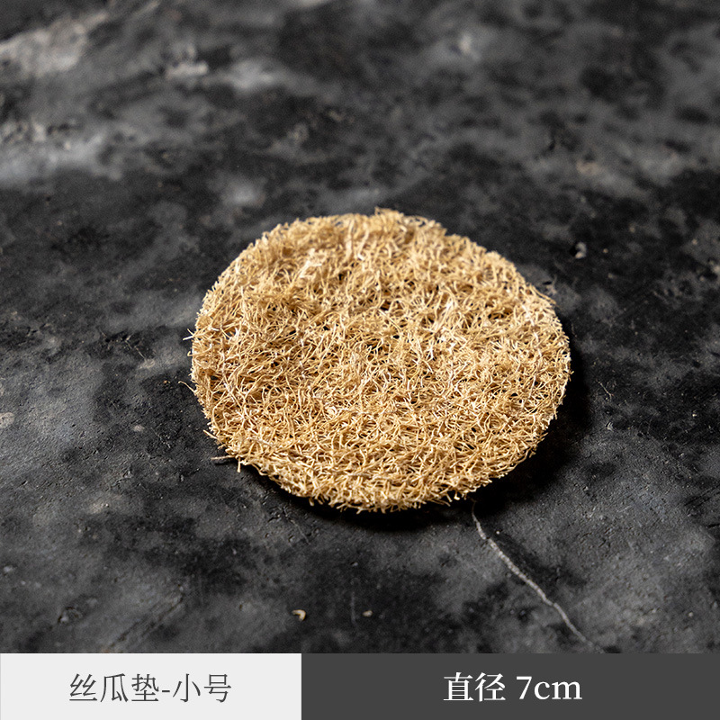 Estilo japonés de absorción de agua Loofah olla estera montaña de arcilla púrpura olla de Kung Fu ceremonia del té juego de té accesorios de ratán olla estera de Té