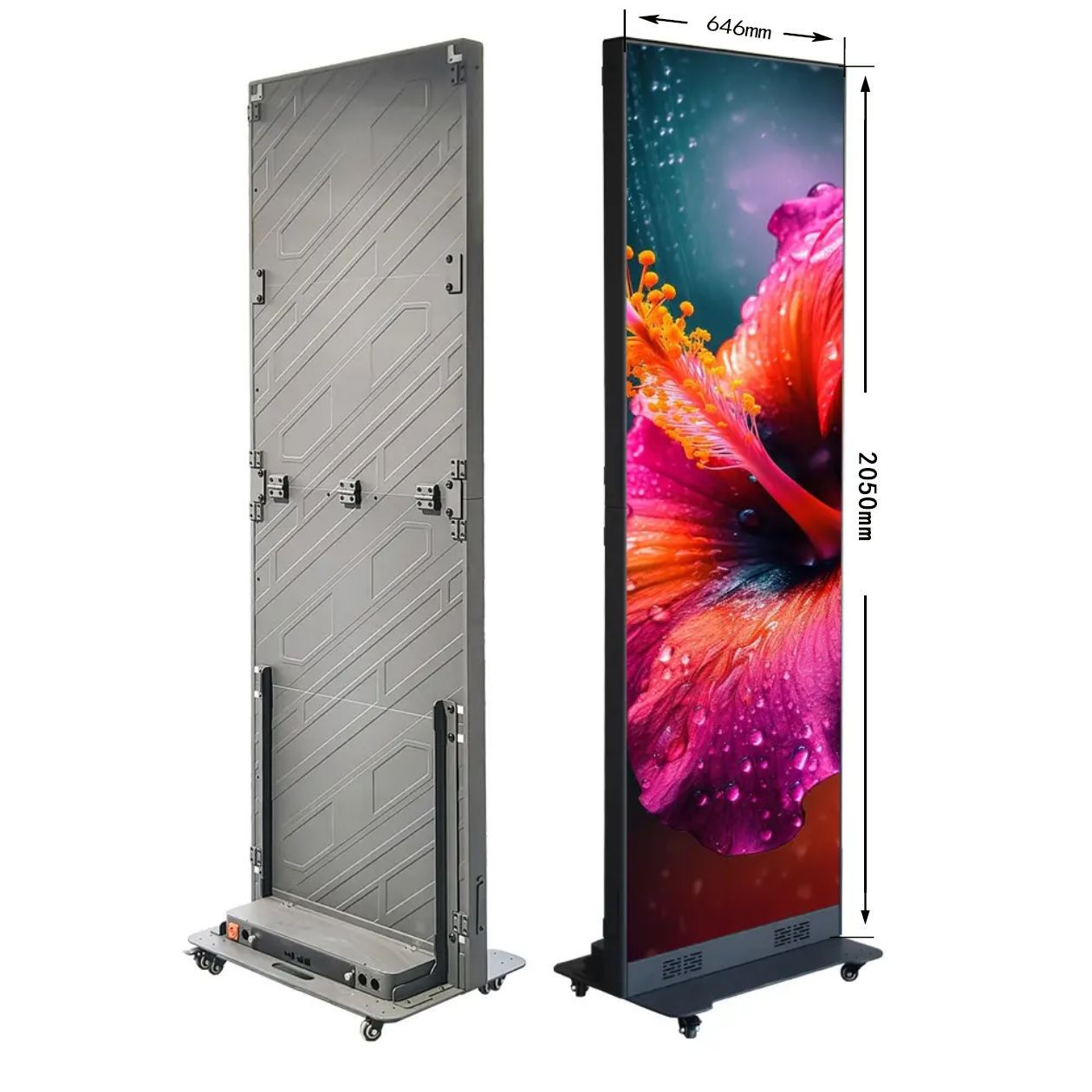 Pantalla LED de Cartel Plegable, Móvil, A Todo Color para Publicidad Interior y Exterior