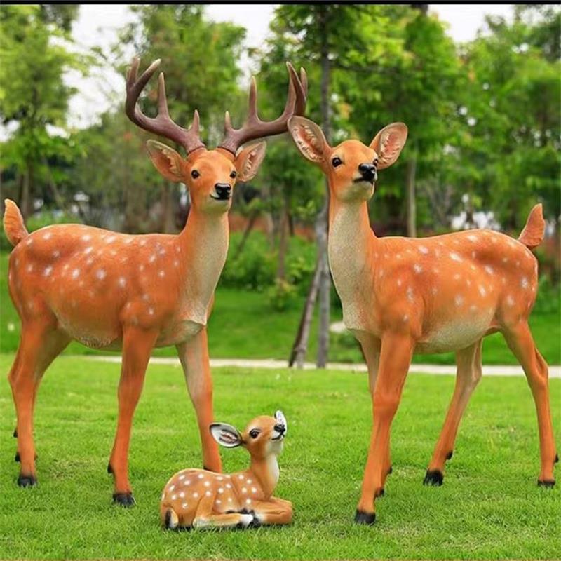 Cross-Border Outdoor Realistic Deer Figurine, Outdoor Crafts, Animal Ornaments, Garden Resin Decoration, Landscape Sculpture, Sika Deer Cross-Border Outdoor Realistic Deer Figurine, Outdoor Crafts, Animal Ornaments, Garden Resin Decoration, Landscape Sculpture, Sika Deer