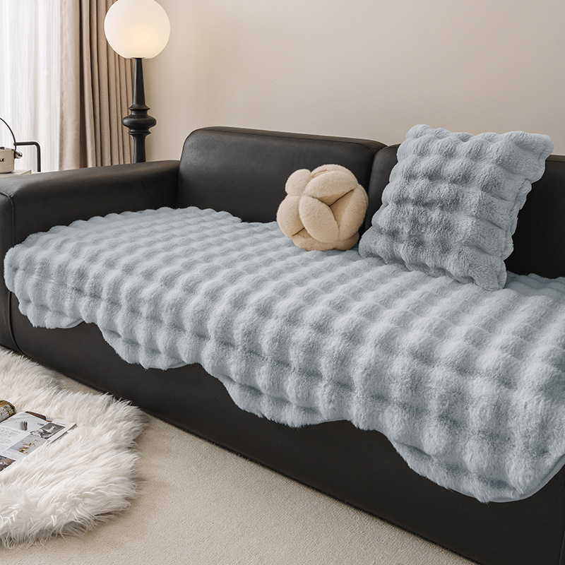 Francia de forma especial engrosada tela de seda de peluche 2024 nuevo otoño invierno de alta calidad sensación fija cojín antideslizante