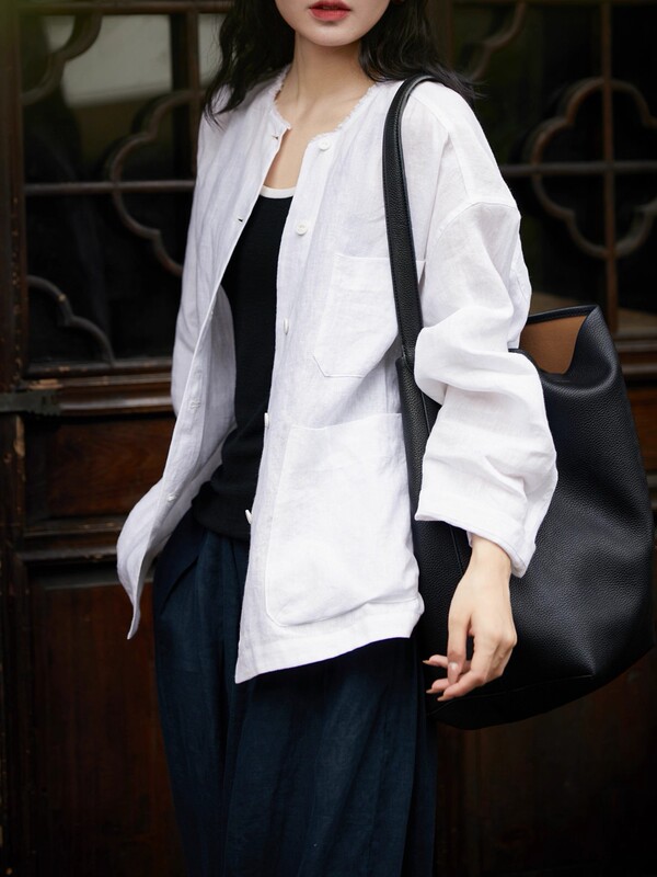 【板娘私服】凡凡自留 早秋的第YI款新品 亚麻松弛感老钱风の|undefined