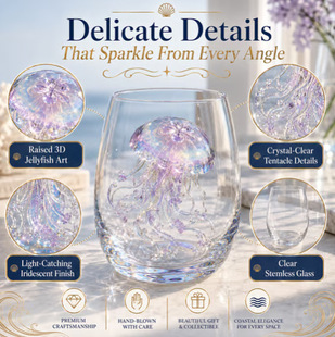 3D Animal Floral Glass Tumbler  For Prettier Sips ���ﲣ����