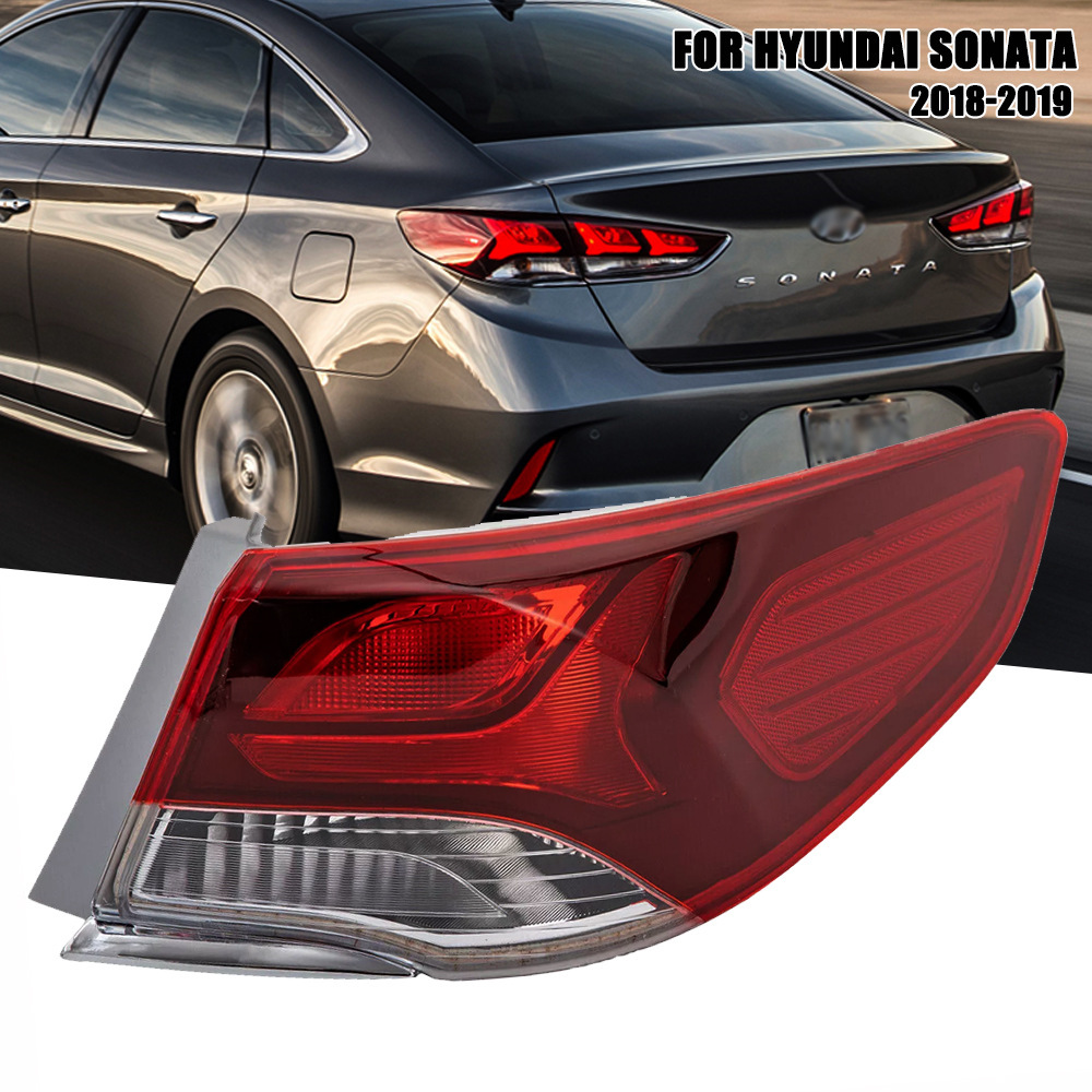 Aplicable a Sonata Hyundai 18 - 19 Yuxiang Cable 8 Cable 9 Asamblea de lámpara trasera Lámpara de freno Lámpara de marcha atrás