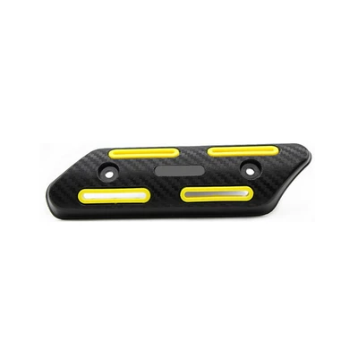 Modified Exhaust Pipe Anti-Scalding Cover, Motorcycle Safety Supplies - yellow-abs-anti-scald-cover-not-high-temperature-resistant