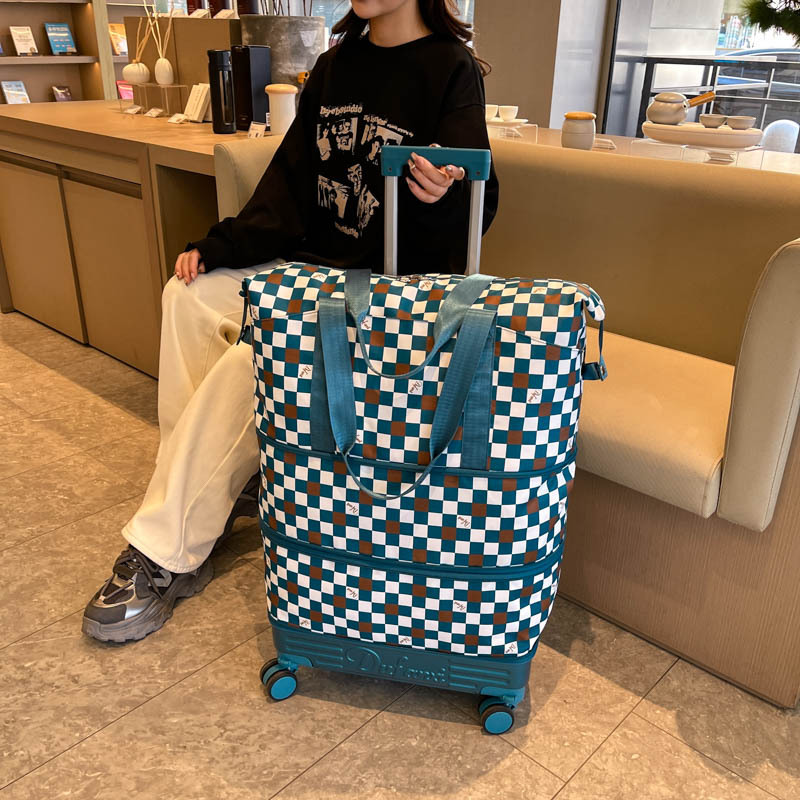拉杆旅行包女带轮子2026新款大容量轻便万向轮行李包可折叠旅行箱产品实拍图