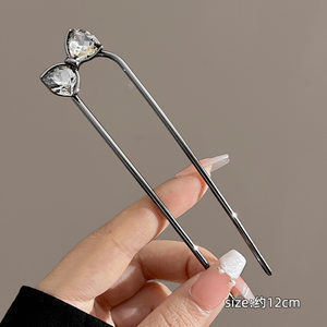 Horquilla de abanico nuevo estilo chino retro de alta gama placa de metal horquilla de pelo Hanfu cheongsam horquilla horquilla accesorios para el cabello femenino