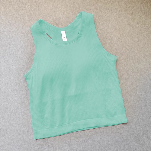 EBB TO STREET yoga vest summer sports fitness with chest pad gathered I-shaped beautiful back women's tight top