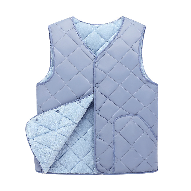 Algodón de pluma transfronteriza chaleco de caballo masculino para jóvenes calientes y delgados con camisa gruesa para hombros de otoño y invierno de mediana edad chaleco de vestir en el interior