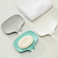 ガイドモデルのシリカゲルの水切り石鹸はシリカゲルの石鹸の箱の台のアイデアのファッションの家庭用の石鹸の収納箱を支えます。