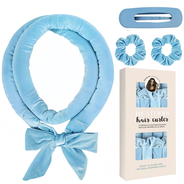 Blue curly set, box, 4 pieces