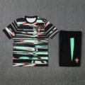 2526 portugal black and green training suit