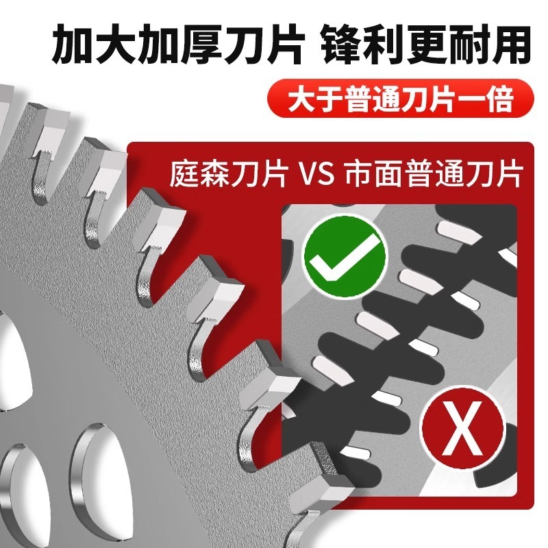 国境を越えたガソリン式草刈機用ブレード、除草機用鋸刃、丸型合金白鋼40/60/80T、刈払機用|undefined