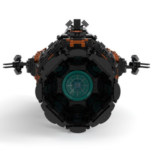 Cross-Border Building Blocks Moc: Moc-46313 Mcrn Tachi Rocinante Ship Corvette Class Light