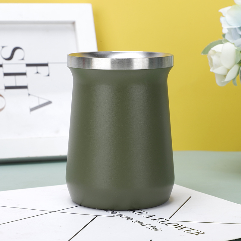 Venta caliente transfronteriza taza de cerveza de vacío de doble capa taza de café en forma creativa Madai taza de martillo patrón de acero inoxidable 304 taza de agua