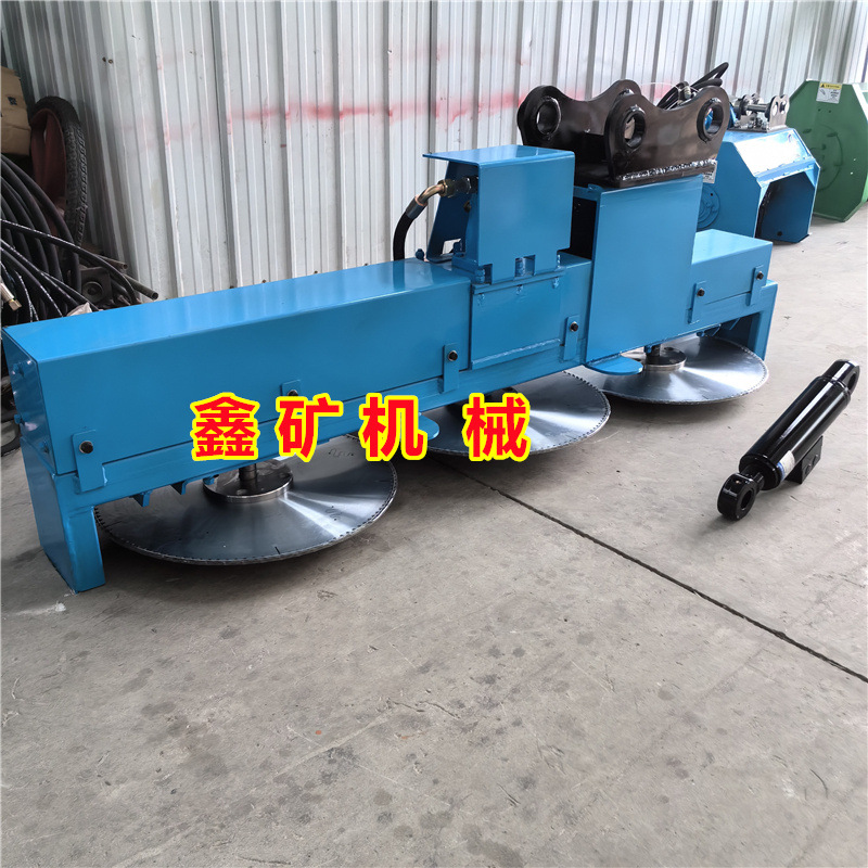 挖机芦苇修剪锯 沙柳切割锯可横切竖切 轮挖改装三片高枝锯灌木锯