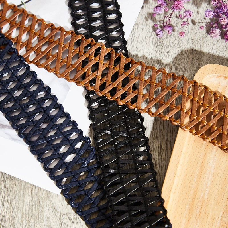 Кожаные тканые автомобильные линии декоративные ремни костюмирование костюмов