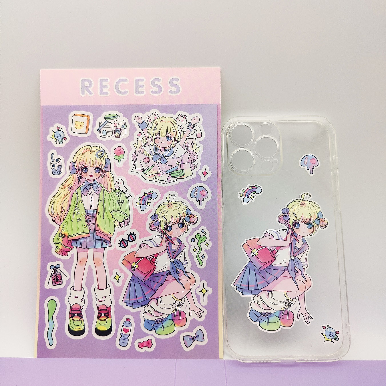 13g Weight 1 Piece Quantity Class, Learning, School Occasion Special Adhesive Sticker Material Cartoon Pattern Cute Style Original Korean Style Hand Account Cartoon Goo Card Stickers Wholesale Ins Cartoon Characters Cute Laser Goo Card Small Stickers 3
