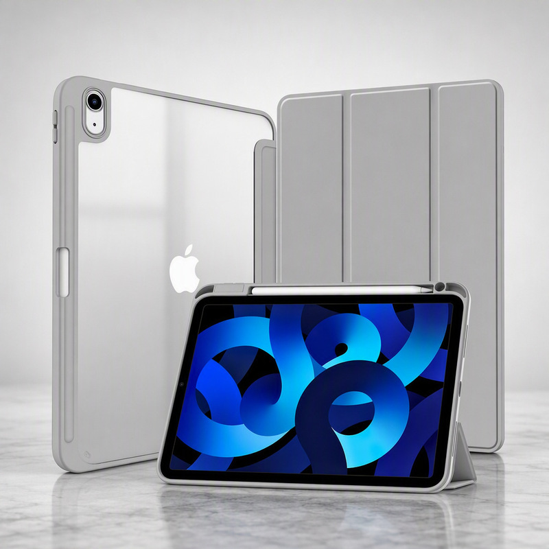 iPad Tablet Case, Magnetic Stand, Automatic Sleep Function, Suitable for iPad 10Th Generation Air11, Transparent Anti-Bending Protective Case 5