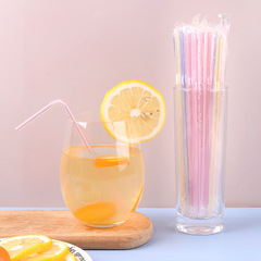 Japanese bendable straws individually packaged disposable bendable drinks milk tea plastic straws for pregnant women and children