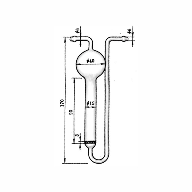 多孔玻板吸收管 中心实验厂ODM设计定制各式采样管采样瓶