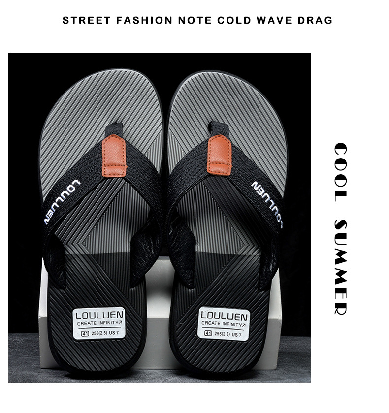 New Wave Casual Hausschuhe, Strandsandalen mit Clip-On-Füßen, rutschfeste weiche Sohle, tragbar, Sommeroberbekleidung, Herren_voghion.com