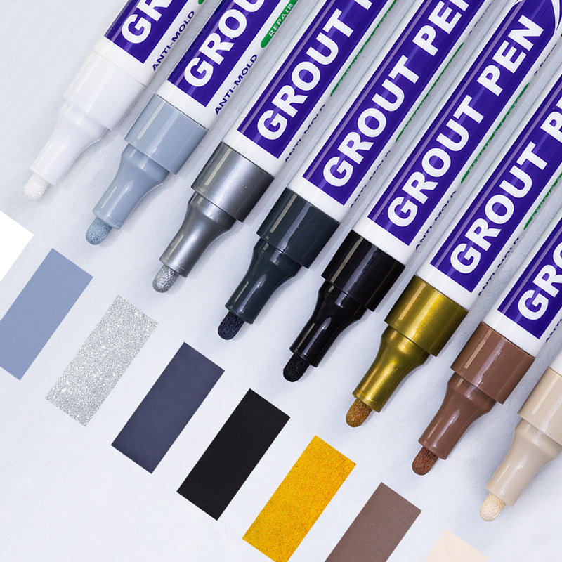 Guangna GN709 azulejos de suelo de belleza de costura de lápiz de reparación de azulejos a prueba de agua a prueba de moho de línea de lápiz de secado rápido 8 colores opcionales