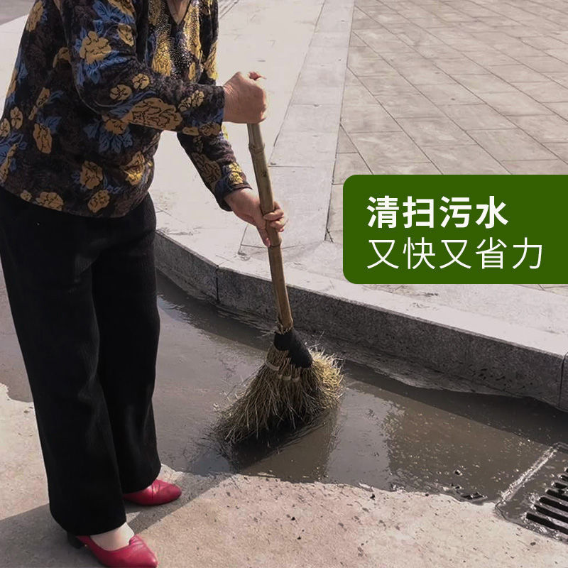 手作りの大きなほうき、竹ほうき、家庭用中庭ほうき、作業場の鉄ほうき、屋外の庭の大きなほうき|undefined