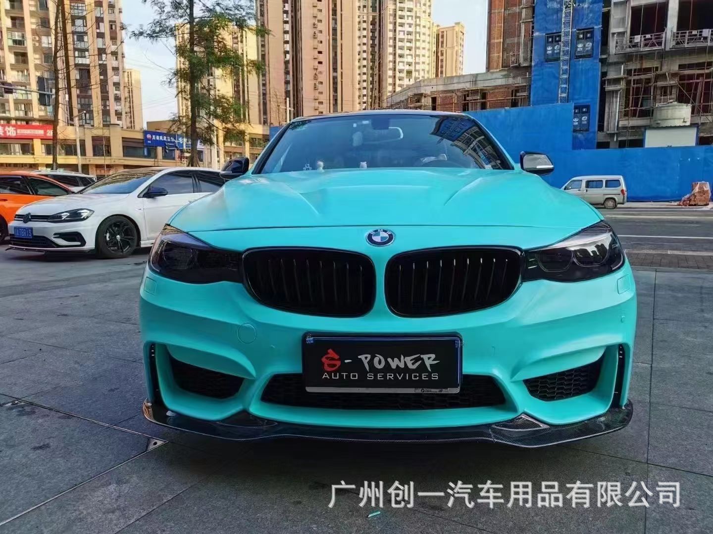 Suitable for BMW 3 Series GT modification with M4 body kit F34 upgrade, including M4 front bumper, side skirts, rear bumper, and four-outlet grille