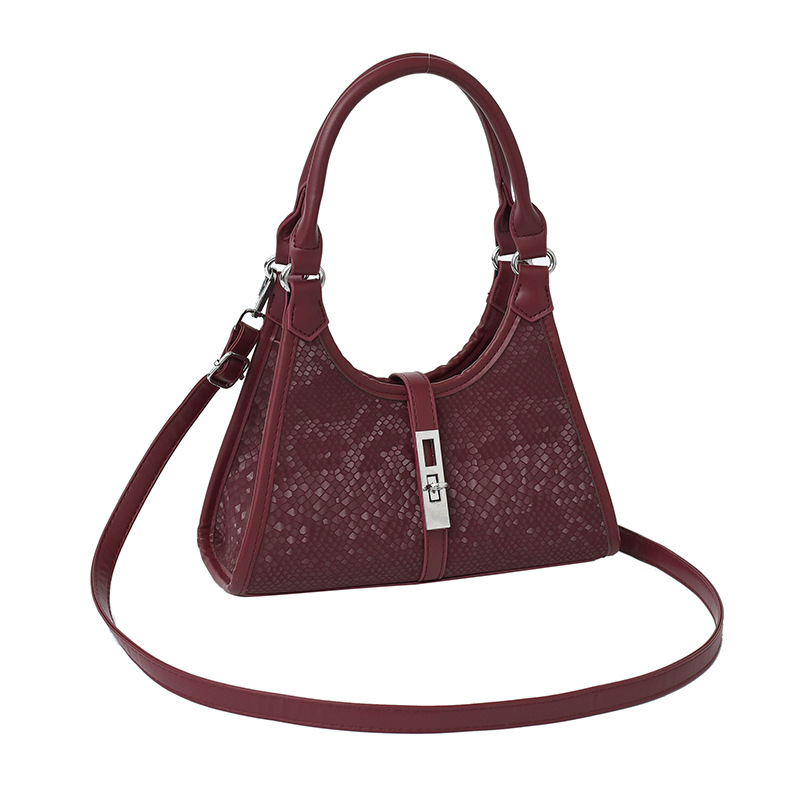 Bolso de moda transfronterizo 2025 verano nuevo bolso femenino bolso de hombro con textura de alta gama bolso de mensajero con estampado de piel de serpiente retro