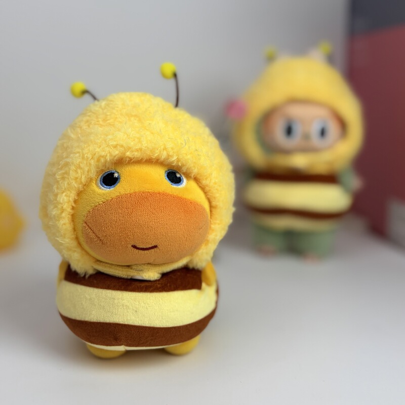 10cm Doll Clothes Second Generation Little Bee Doll Clothes Cotton Doll Clothes Normal Body Fat Capybara Lulu Dress-Up Set