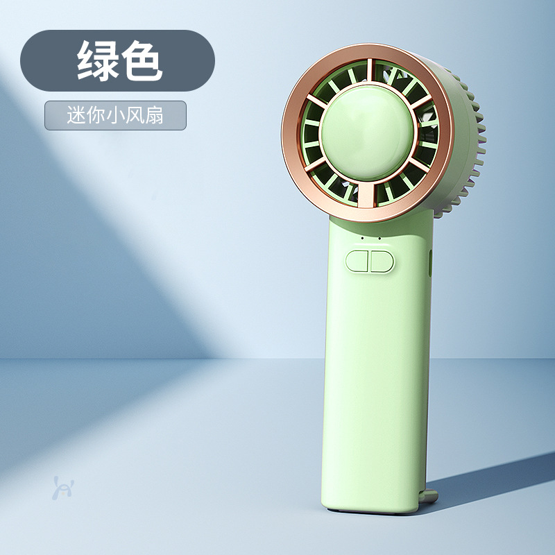 Nuevo ventilador de mano transparente mini ventilador de turbina eólica portátil al aire libre pequeño ventilador