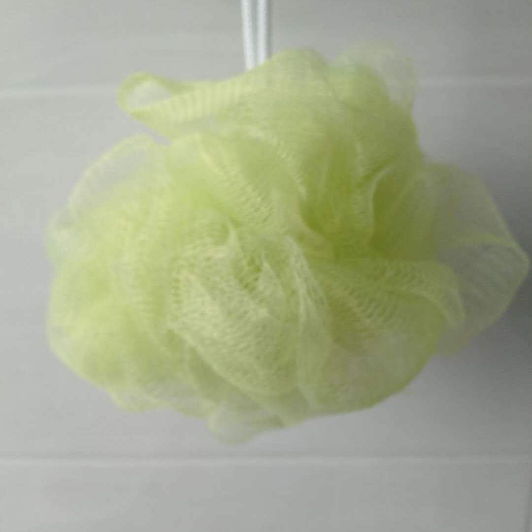 Bola de baño grande de malla fina 50 g, suave y espumosa, venta al por mayor directamente de fábrica.